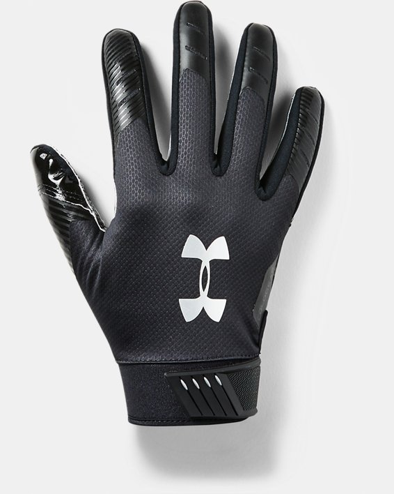 Men's UA Spotlight ColdGear® Football Gloves, Black, pdpMainDesktop image number 0